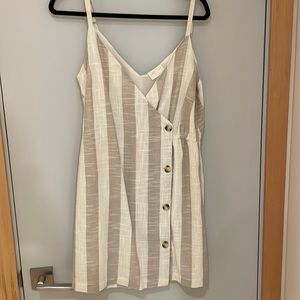 Stripe linen dress worn once